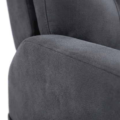 Microfiber Power Lift Recliner Chair for Elderly and Seniors, Dark gray