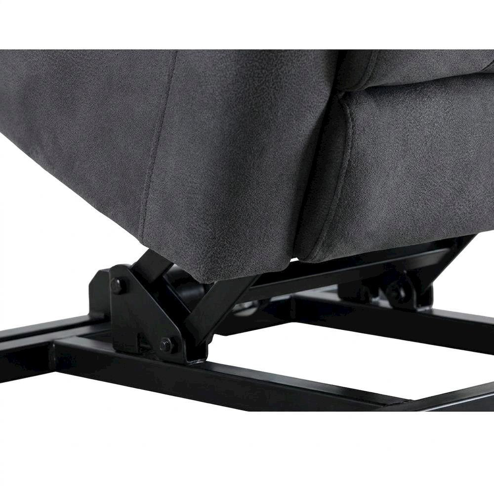 Microfiber Power Lift Recliner Chair for Elderly and Seniors, Dark gray