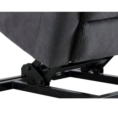 Microfiber Power Lift Recliner Chair for Elderly and Seniors, Dark gray