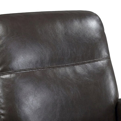 Faux Leather Power Recliner Chair with Electric Recline, Single Seat, Brown