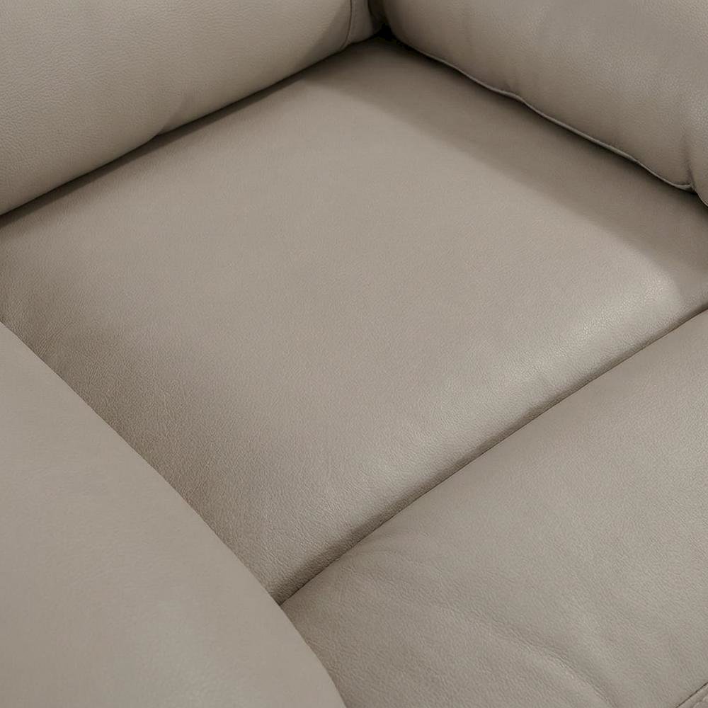 Laconia Leather Recliner Chair with Push Back Manual Recline, Latte