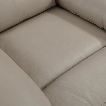 Laconia Leather Recliner Chair with Push Back Manual Recline, Latte