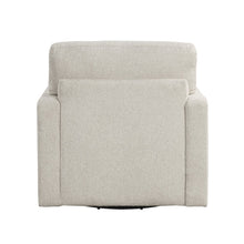 Modern Swivel 35-Inch Chair in Beige Boucle – Unique Chair for Bedroom Use