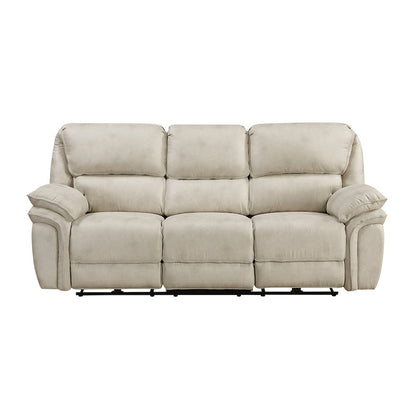 Proctor Microfiber 3pc Set: Sofa, Love, Chair (Power) in Sand