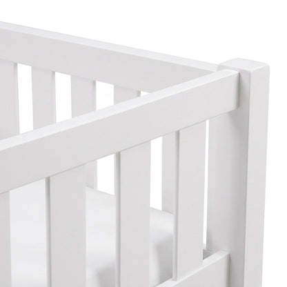Galen Pine Twin Over Twin Bunk Beds for Kids with Two Storage Boxes, White