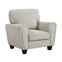 Lemond Chenille 3pc Set: Sofa, Love, Chair in Gray