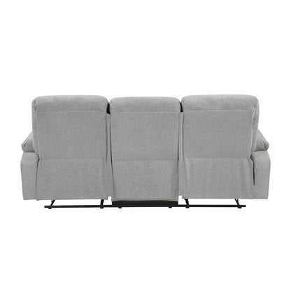 Jules Chenille 3pc Set: Sofa, Love, Chair in Gray
