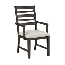 Victoria Asian Hardwood Dining Arm Chair, Set of 2 in Dark Espresso