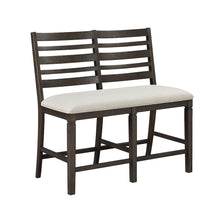 Victoria Asian Hardwood Counter Height Bench in Dark Espresso