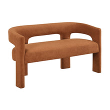 Marais Boucle Dining Bench in Orange