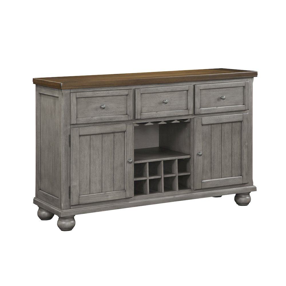 Tigard Acacia Veneer Dining Room Server in Gray