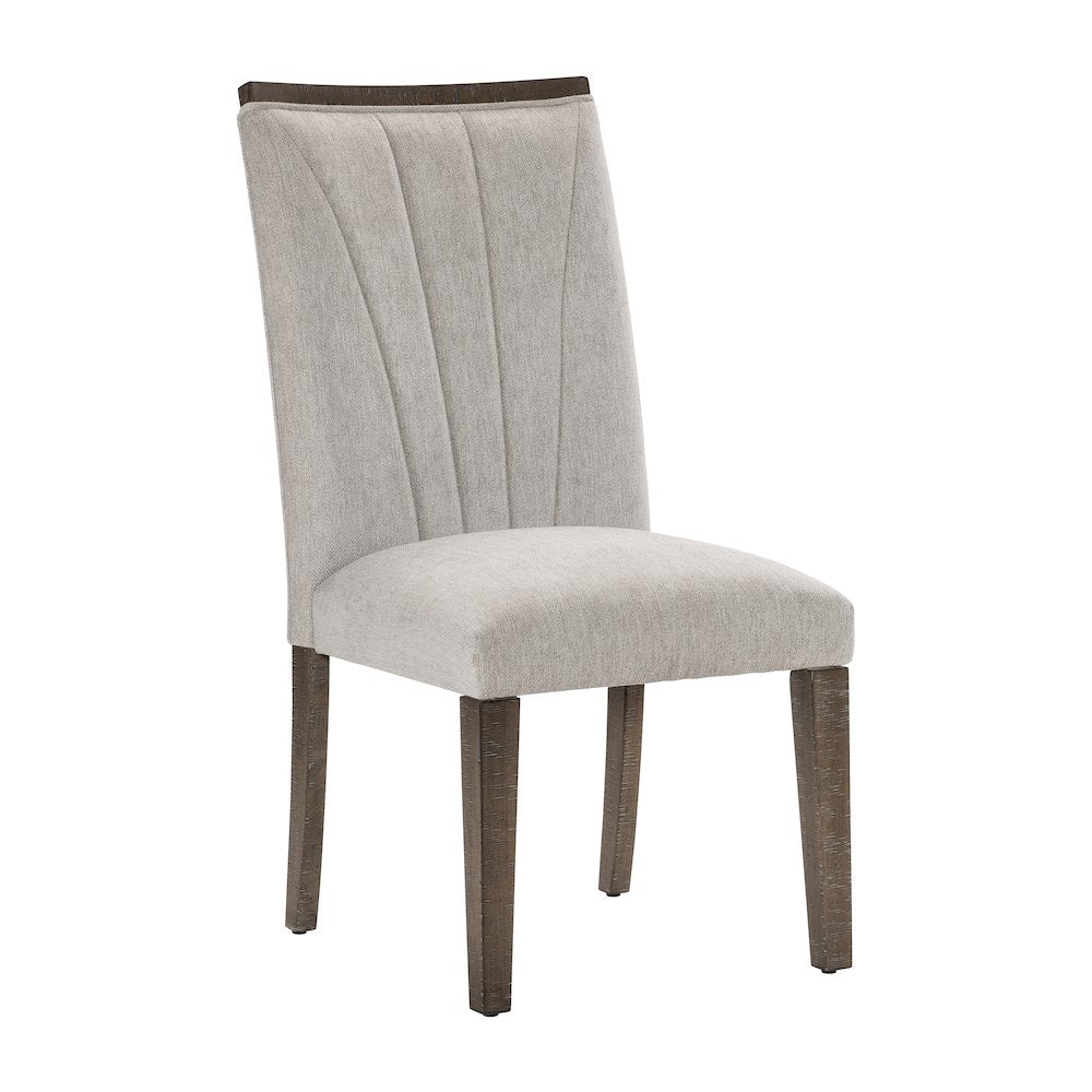 Brookings Textured Dining Room Side Chair, set of 2 in Gray