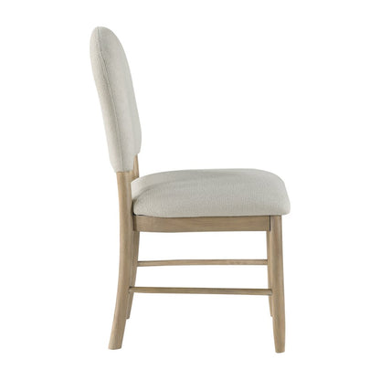 Myrna Textured Dining Side Chair, Set of 2 in Beige