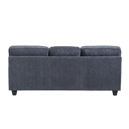 Bennett Chenille 3pc Set: Sofa, Love, Chair in Blue