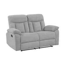 Jules Chenille 2pc Set: Sofa, Love in Gray