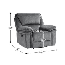 Muirfield Microfiber 3pc Set: Sofa, Love, Chair in Gray