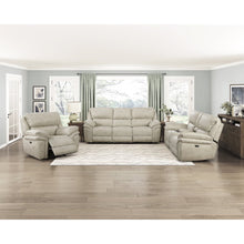Proctor Microfiber 3pc Set: Sofa, Love, Chair (Power) in Sand