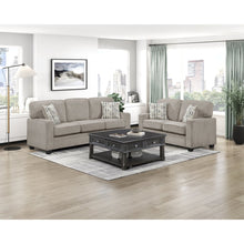Frances Chenille 2pc Set: Sofa, Love in Taupe