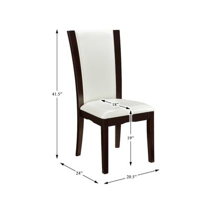 Daisy Wood Dining Room Side Chair, set of 2 in White