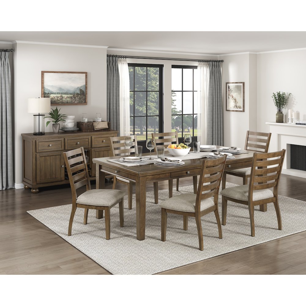 Tigard Textured Dining Room Side Chair, set of 2 in Beige