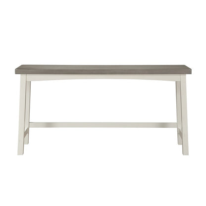 Caspian Solid Wood Counter Height Set (set of 4) in White and Coffee