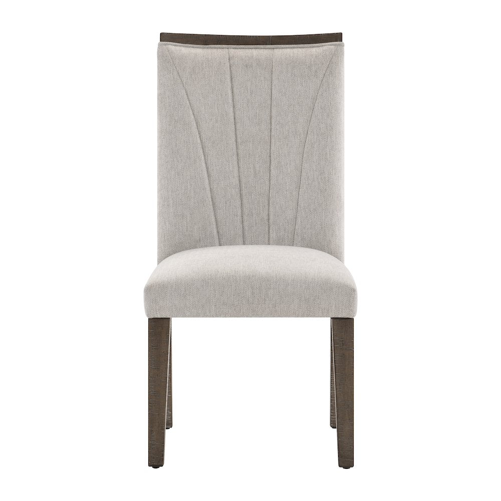 Brookings Textured Dining Room Side Chair, set of 2 in Gray
