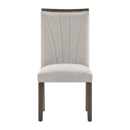 Brookings Textured Dining Room Side Chair, set of 2 in Gray