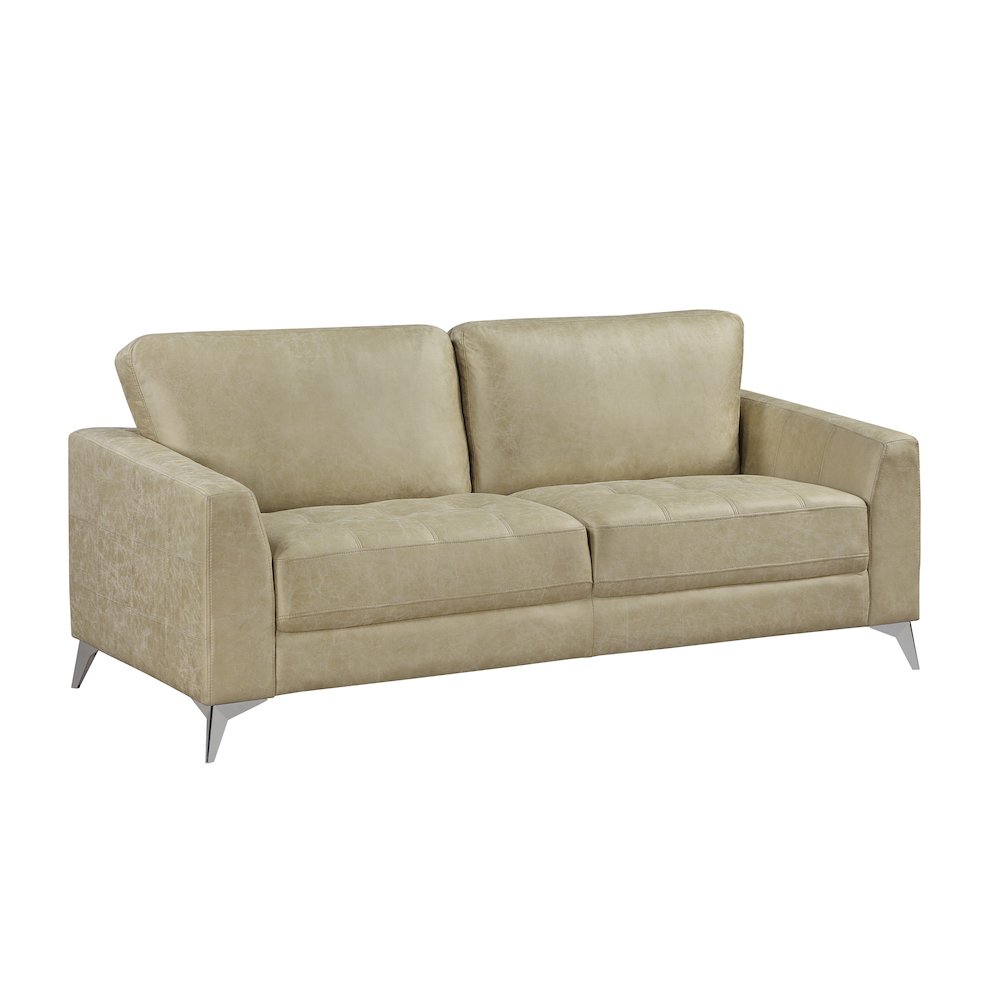 Cazon Microfiber Sofa in Sand