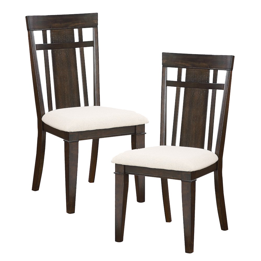 Makah Wood Dining Room Side Chair, set of 2 in Beige
