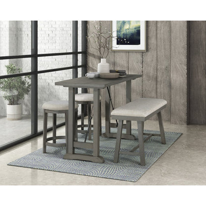 Auburndale Textured Counter Height Stool, set of 2 in Gray