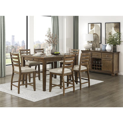 Tigard Textured Counter Height Chair, set of 2 in Beige