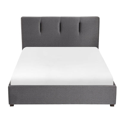 Aitana Textured Full Platform Bed in Graphite