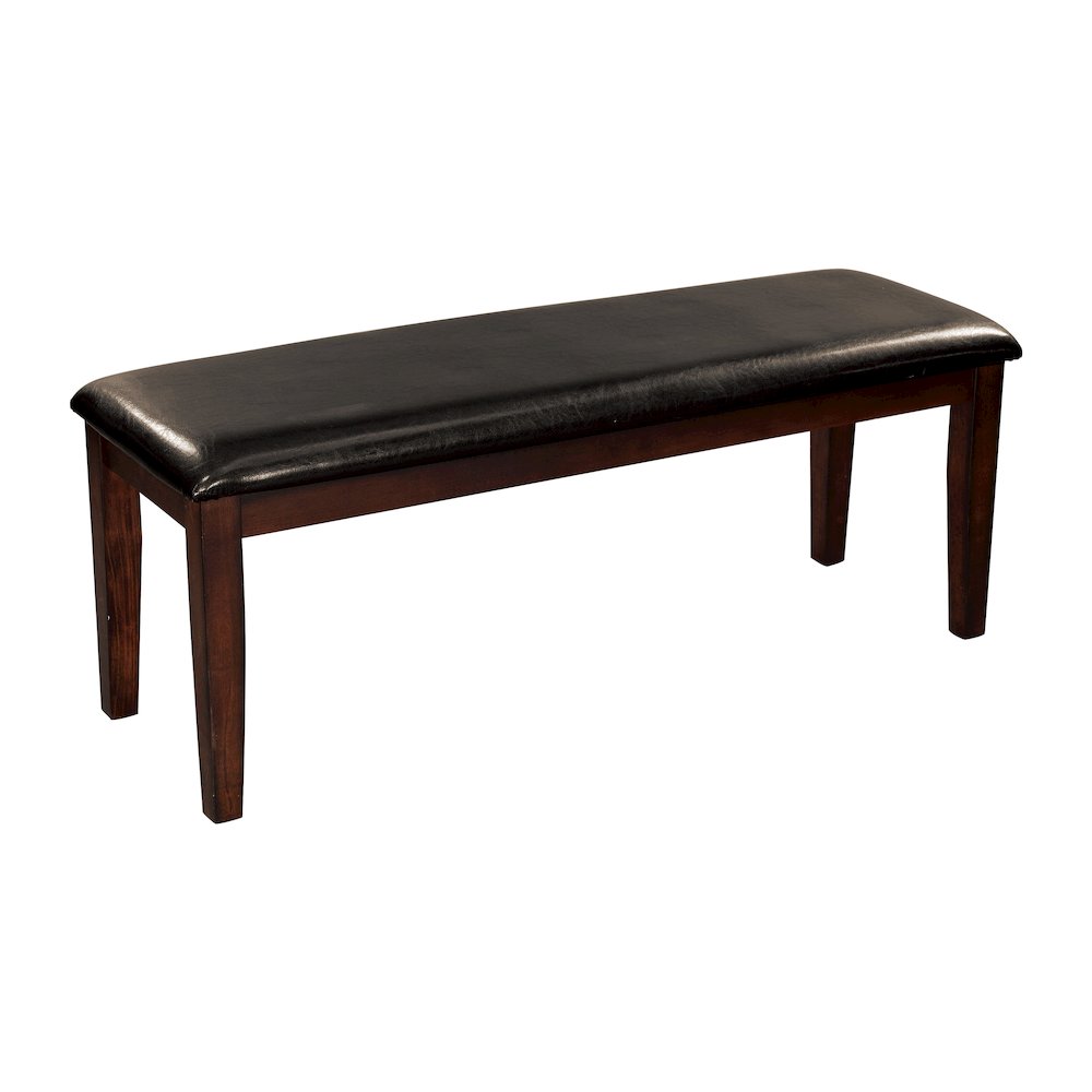 Mantello Wood Dining Room Bench in Dark brown