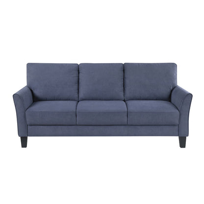 Aliana Textured 3pc Set: Sofa, Loveseat, Chair in Blue