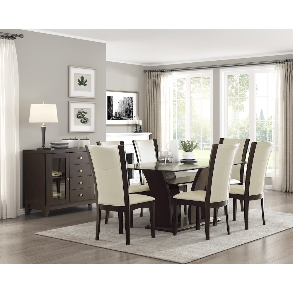 Daisy Wood Dining Room Side Chair, set of 2 in White