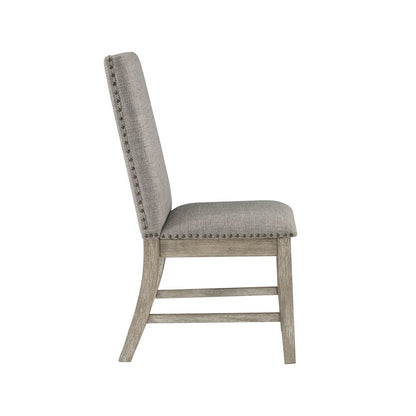 Southlake Textured Dining Room Side Chair, set of 2 in Light gray