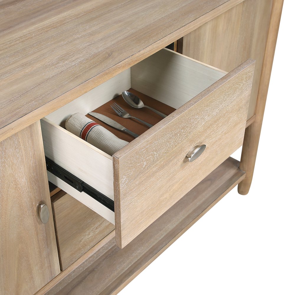 Myrna Asian Hardwood Dining Room Server in Natural