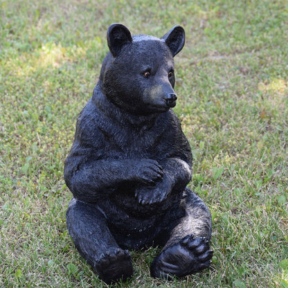 Sitting Black Bear Statue