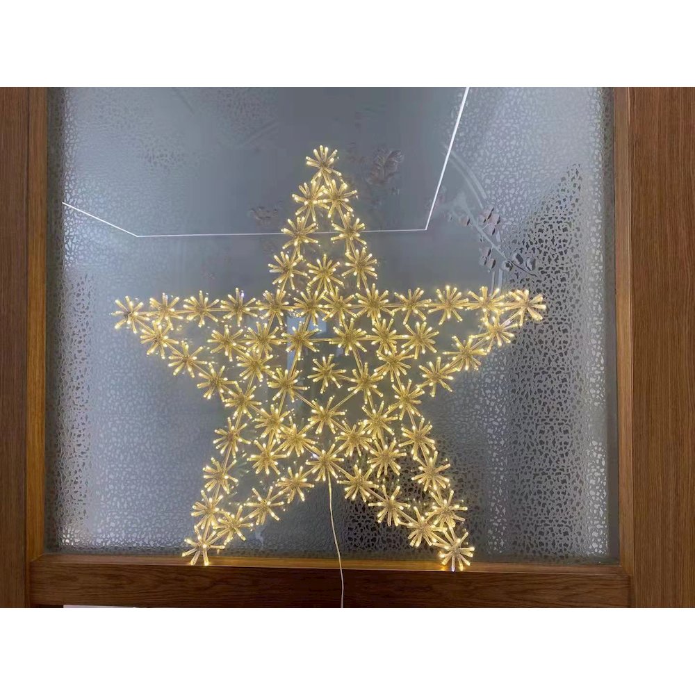 Mesmerizing 432 LED White Metal Snowflake Star Light