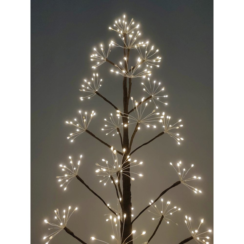 5ft Brown LED Cluster Tree with 720 Warm White LEDs Indoor Use Only