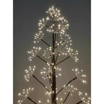 5ft Brown LED Cluster Tree with 720 Warm White LEDs Indoor Use Only