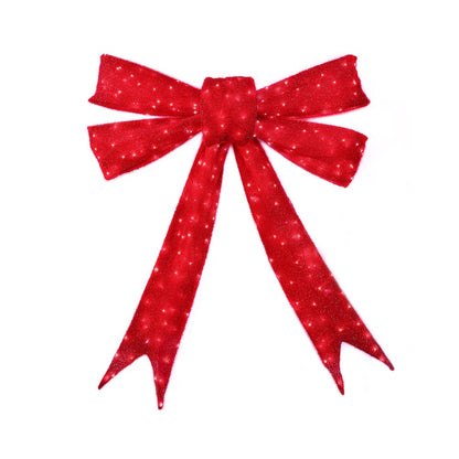83 IN Lighted Red Bow Indoor/Outdoor Holiday Decor