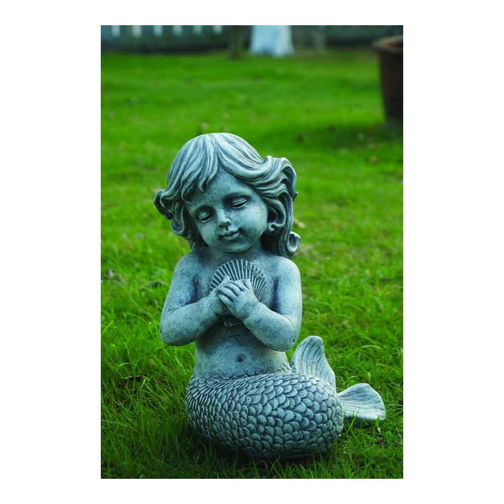 Kneeling Mermaid Holding Shell