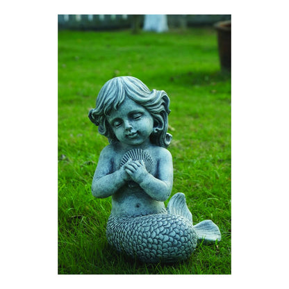 Kneeling Mermaid Holding Shell