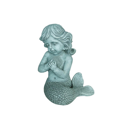 Kneeling Mermaid Holding Shell
