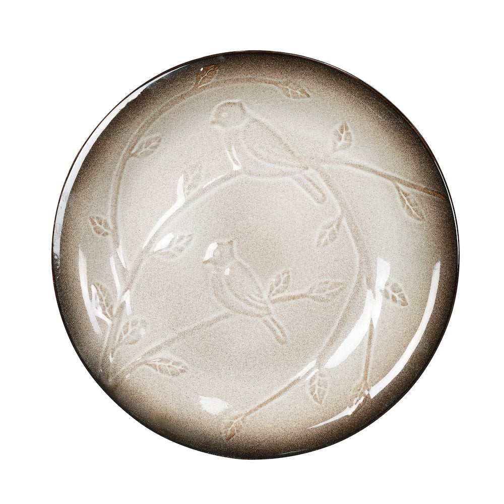 Ceramic Birdbath - Ivory Elegance