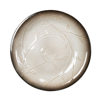 Ceramic Birdbath - Ivory Elegance