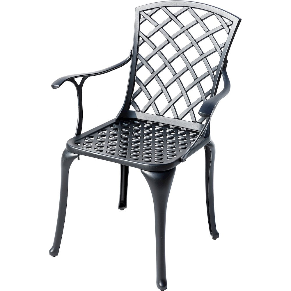 Timeless Beauty- Stylish Cast Aluminium Bistro Set in Black