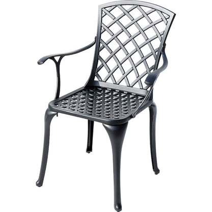 Timeless Beauty- Stylish Cast Aluminium Bistro Set in Black