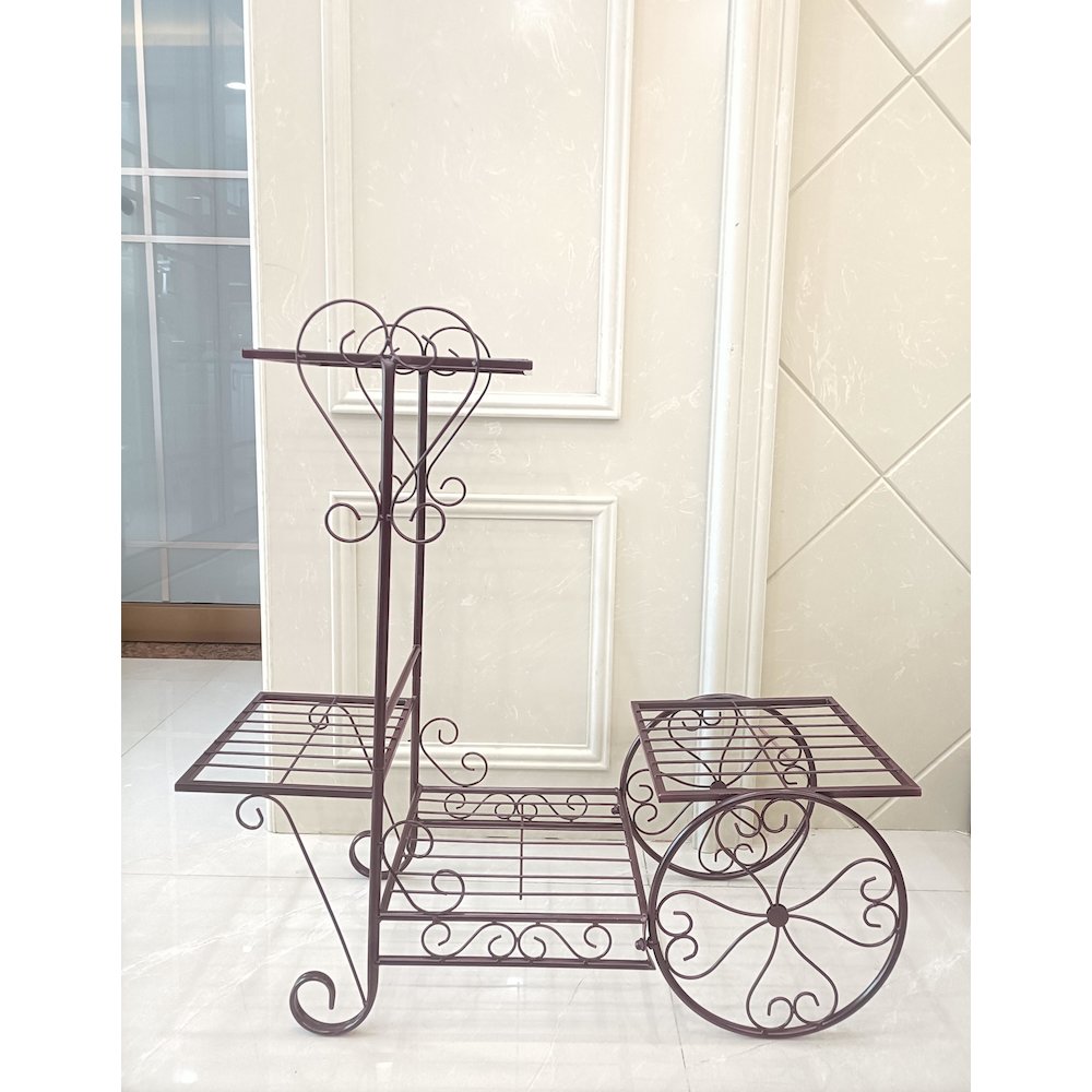 Plant Stand Black & Bronze Finish